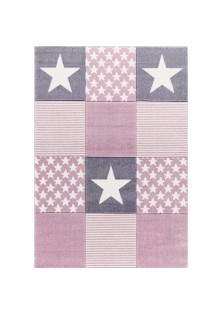 Χαλί Stars Pink & Grey 2 - Διάδρομος 0,70x140cm