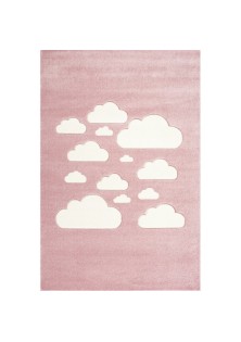 Παιδικό Χαλί Συννεφάκια Ροζ Α&Μ - Χαλί 133x190cm