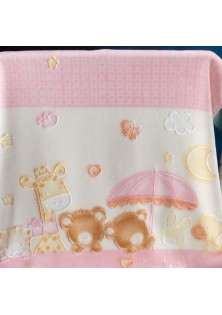 ΚΟΥΒΕΡΤΑ ΑΓΚΑΛΙΑΣ 80X110 PIERRE CARDIN BABY NANCY 344 PINK