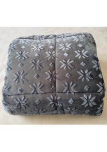 ΚΟΥΒΕΡΤΟΠΑΠΛΩΜΑ ΗΜΙΔΙΠΛΟ 180X240 ADAM HOME (500) DARK GREY