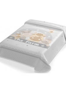 ΚΟΥΒΕΡΤΑ ΙΣΠΑΝΙΑΣ ΚΟΥΝΙΑΣ 110X140 BELPLA STER 664 GREY