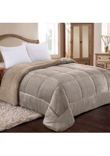 ΚΟΥΒΕΡΤΟΠΑΠΛΩΜΑ ΗΜΙΔΙΠΛΟ 180X240 ADAM HOME (805) TAUPE