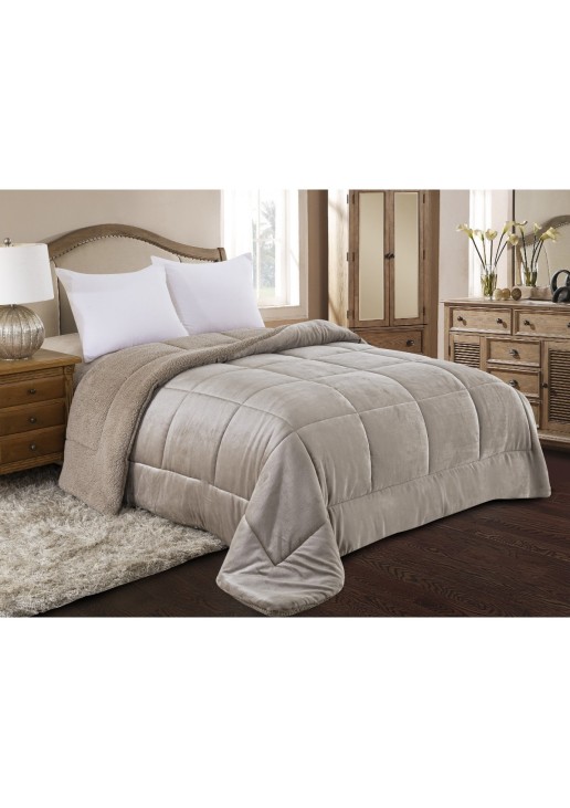 ΚΟΥΒΕΡΤΟΠΑΠΛΩΜΑ KING SIZE 240X260 ADAM HOME (805) TAUPE