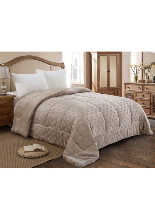 ΚΟΥΒΕΡΤΟΠΑΠΛΩΜΑ ΜΟΝΟ 160X240 ADAM HOME (822) TAUPE