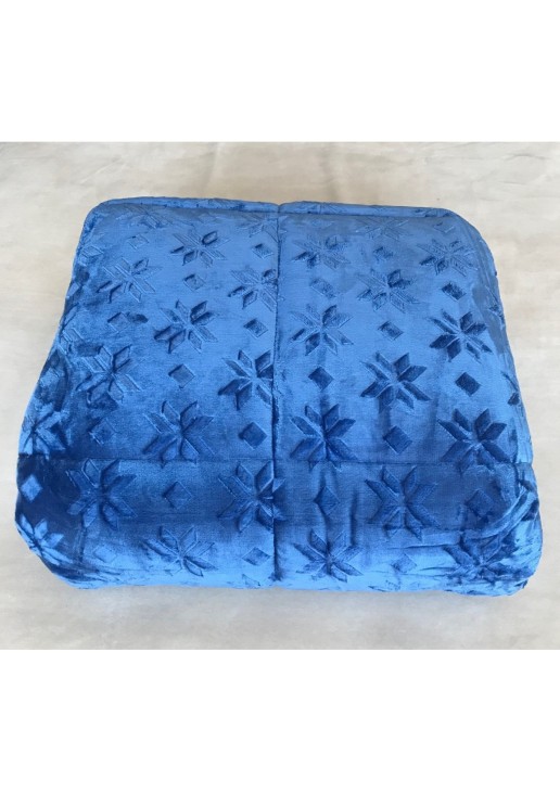 ΚΟΥΒΕΡΤΟΠΑΠΛΩΜΑ ΗΜΙΔΙΠΛΟ 180X240 ADAM HOME (500) BLUE