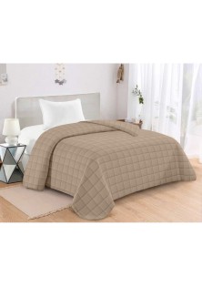 ΚΟΥΒΕΡΛΙ ΚΑΠΙΤΟΝΕ ΜΟΝΟ 160X240 ADAM HOME ANTEL MOCHA