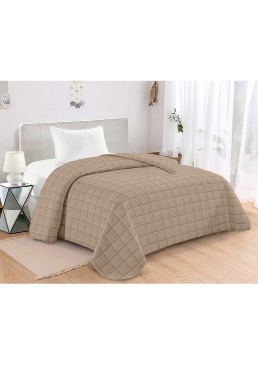 ΚΟΥΒΕΡΛΙ ΚΑΠΙΤΟΝΕ ΜΟΝΟ 160X240 ADAM HOME ANTEL MOCHA