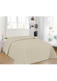 ΚΟΥΒΕΡΛΙ ELEGANCE KING SIZE 240X260 ADAM HOME ΑΡΜΟΝΙΑ BEIGE