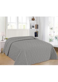 ΚΟΥΒΕΡΛΙ ELEGANCE ΜΟΝΟ 160X240 ADAM HOME ΑΡΜΟΝΙΑ GREY