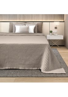 ΚΟΥΒΕΡΤΑ ΠΙΚΕ KING SIZE ADAM HOME 240x260 BEIGE