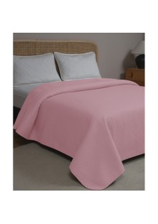 ΚΟΥΒΕΡΛΙ MICROFIBER PRE-WASHED ΥΠΕΡΔΙΠΛΟ 220X240 ADAM HOME DOT ROSE