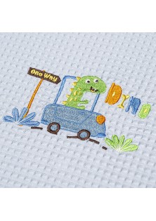 ΚΟΥΒΕΡΤΑ ΠΙΚΕ ΚΟΥΝΙΑΣ 110X140 ADAM HOME DINO BLUE