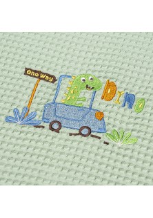 ΚΟΥΒΕΡΤΑ ΠΙΚΕ ΚΟΥΝΙΑΣ 110X140 ADAM HOME DINO GREEN