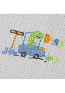 ΚΟΥΒΕΡΤΑ ΠΙΚΕ ΚΟΥΝΙΑΣ 110X140 ADAM HOME DINO GREY