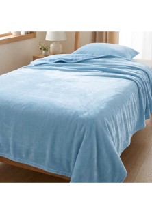 ΚΟΥΒΕΡΤΑ ΙΣΠΑΝΙΑΣ ΜΟΝΗ 160X220 BELPLA STER PLAIN LIGHT BLUE(3)