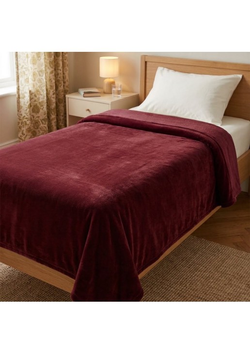 ΚΟΥΒΕΡΤΑ ΙΣΠΑΝΙΑΣ ΜΟΝΗ 160X220 BELPLA STER PLAIN GRANATE(16)