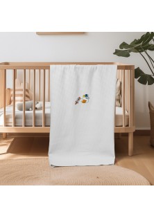 ΚΟΥΒΕΡΤΑ ΠΙΚΕ ΚΟΥΝΙΑΣ 110X140 ADAM HOME SPACE WHITE
