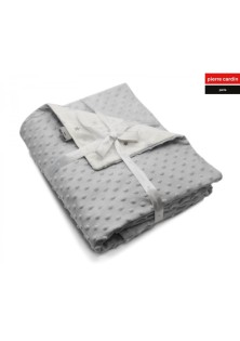 ΚΟΥΒΕΡΤΑ ΑΓΚΑΛΙΑΣ soft plus FLEECE 80X110 PIERRE CARDIN TOPPY GREY