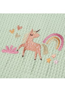 ΚΟΥΒΕΡΤΑ ΠΙΚΕ ΚΟΥΝΙΑΣ 110X140 ADAM HOME UNICORN GREEN