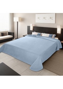 ΚΟΥΒΕΡΤΑ ΙΣΠΑΝΙΑΣ ΜΟΝΗ 160X220 BELPLA STER PLAIN LIGHT BLUE(3)