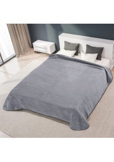 ΚΟΥΒΕΡΤΑ ΙΣΠΑΝΙΑΣ ΜΟΝΗ 160X220 BELPLA STER PLAIN GREY(51)