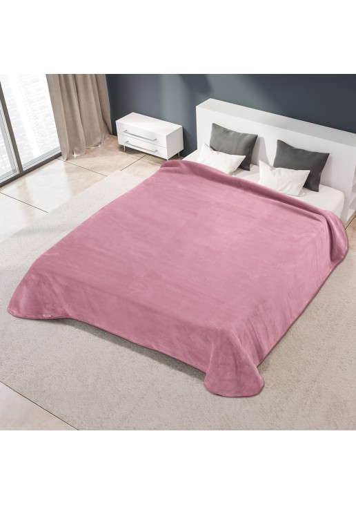 ΚΟΥΒΕΡΤΑ ΙΣΠΑΝΙΑΣ ΜΟΝΗ 160X220 BELPLA STER PLAIN OPAL ROSE(64)