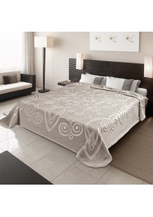 ΚΟΥΒΕΡΤΑ ΙΣΠΑΝΙΑΣ KING SIZE 240X260 STER 516 TAUPE(55)