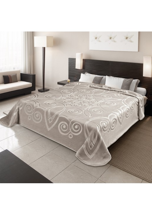 ΚΟΥΒΕΡΤΑ ΙΣΠΑΝΙΑΣ KING SIZE 240X260 STER 516 TAUPE(55)