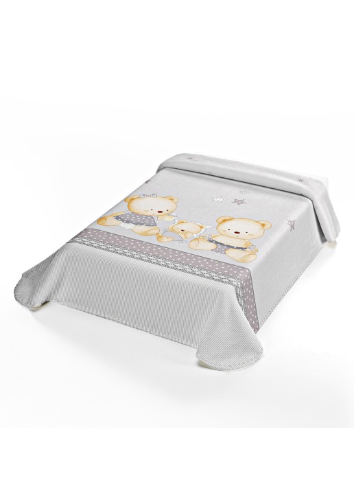 ΚΟΥΒΕΡΤΑ ΙΣΠΑΝΙΑΣ ΚΟΥΝΙΑΣ 110X140 BELPLA STER 663 GREY