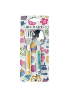 Hello Kitty σετ κουτάλι πιρούνι ANGO