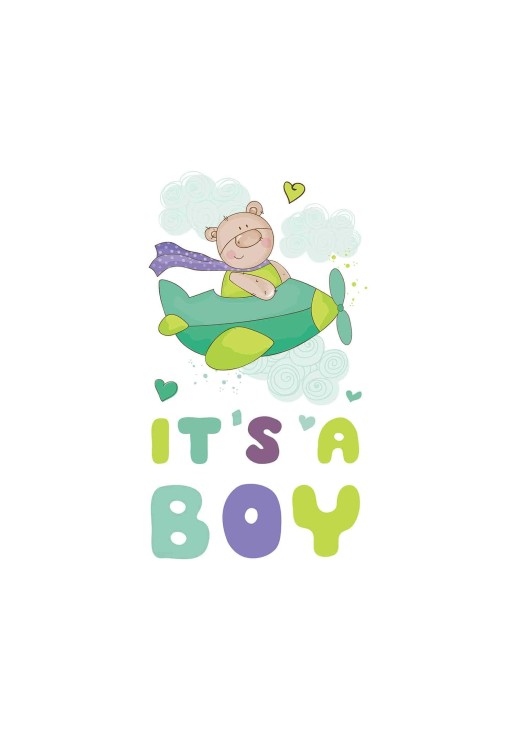 It's A Boy αυτοκόλλητα τοίχου XS ANGO