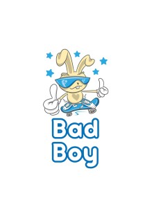 Bad Boy αυτοκόλλητα τοίχου XS ANGO