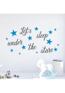 Lets Sleep αυτοκόλλητα με μήνυμα τοίχου L ANGO