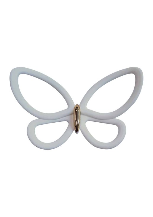 White Metal Butterflies 3D μεταλλικές ANGO