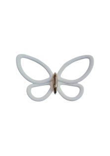 White Metal Butterflies 3D μεταλλικές ANGO