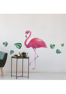 Tropical Flamingos αυτοκόλλητα τοίχου βινυλίου ANGO