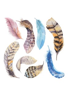 Watercolour Dreamcatcher αυτοκόλλητα τοίχου βινυλίου M ANGO