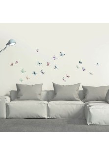 Watercolour Butterflies αυτοκόλλητα τοίχου βινυλίου M ANGO