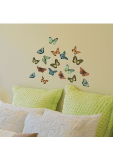 Colourful Butterflies αυτοκόλλητα τοίχου βινυλίου S ANGO