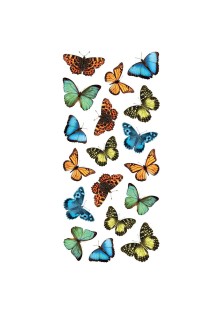 Colourful Butterflies αυτοκόλλητα τοίχου βινυλίου S ANGO