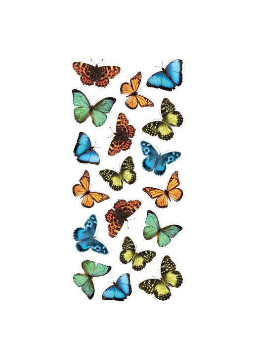 Colourful Butterflies αυτοκόλλητα τοίχου βινυλίου S ANGO