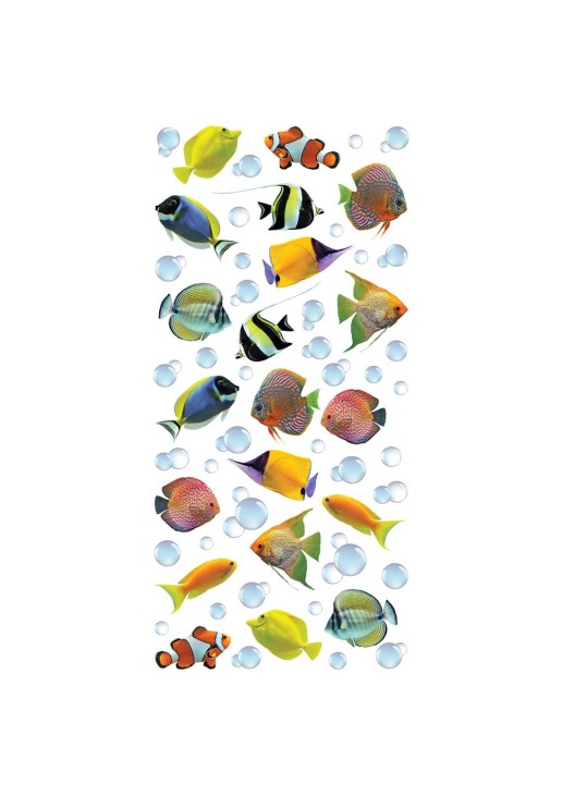 Colourful Fishes αυτοκόλλητα τοίχου βινυλίου ANGO