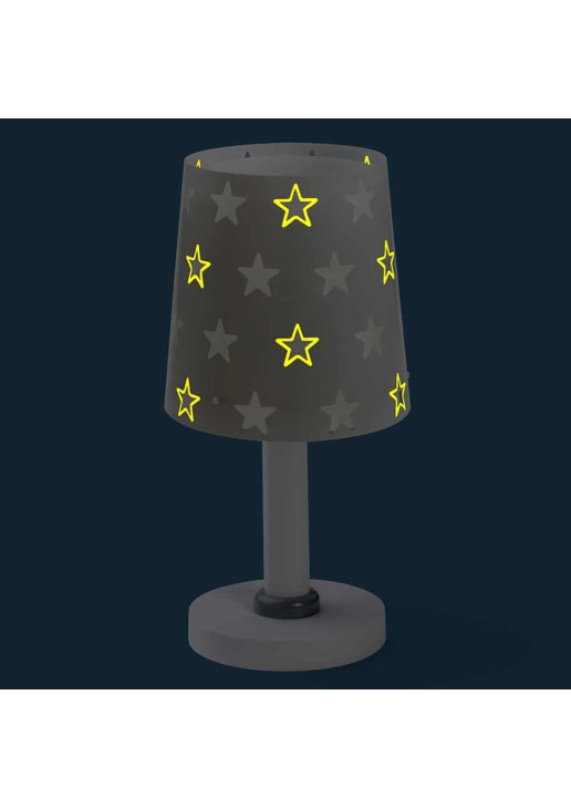 Stars Gray κομοδίνου παιδικό φωτιστικό ANGO