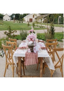 Beauty Home Μπουκέτο με 3 αφρώδη τριαντάφυλλα ροζ ø7×26.5cm