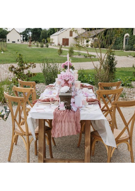 Beauty Home Μπουκέτο με 3 αφρώδη τριαντάφυλλα ροζ ø7×26.5cm