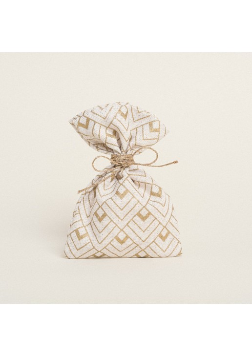 Beauty Home ΠΟΥΓΚΙ 12 x 17 cm ΕΚΡΟΥ ΧΡΥΣΟ ΚΥΒΟΙ