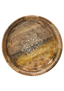 Beauty Home Δίσκος Ξύλο μάνγκο 20 x 5 cm