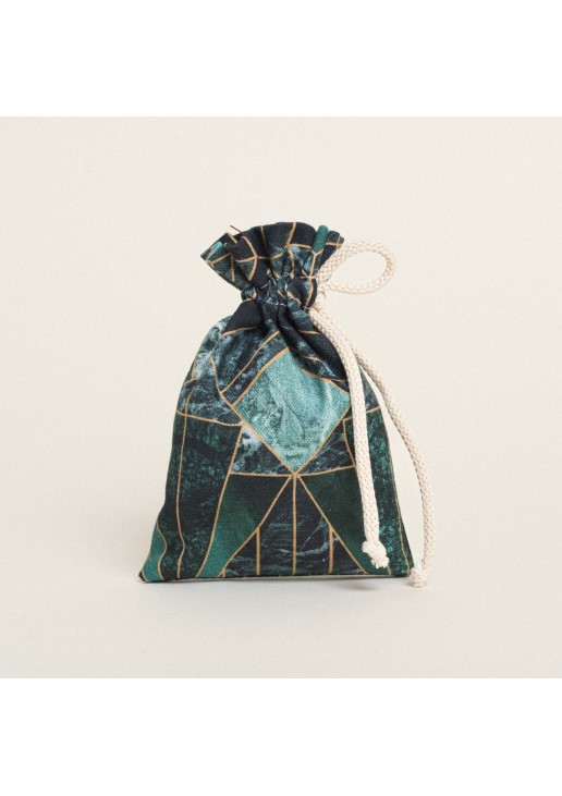 Beauty Home ΠΟΥΓΚΙ ΜΕ ΚΟΡΔΟΝΙ 12 x 17 cm ΓΕΩΜΕΤΡΙΚΟ ΣΧΕΔΙΟ ΜΑΡΜΑΡΟ