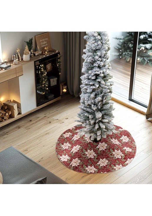 Beauty Home ΠΟΔΙΑ ΔΕΝΤΡΟΥ 90 CM ΣΤΟΦΑ ΑΛΕΞΑΝΔΡΙΝΟ