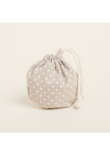 Beauty Home ΠΟΥΓΚΙ ΟΒΑΛ ΜΕ ΚΟΡΔΟΝΙ 13 x 14 cm ΛΕΥΚΟ ΠΟΥΑ